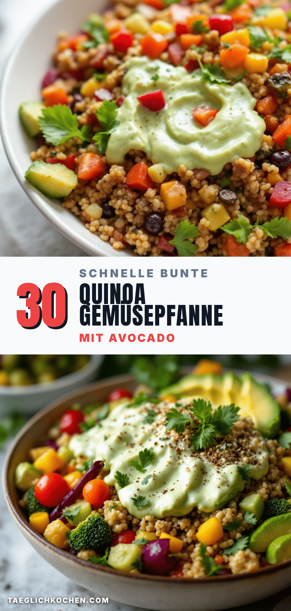 30-Minuten-Quinoa-Gemüse-Pfanne recipe