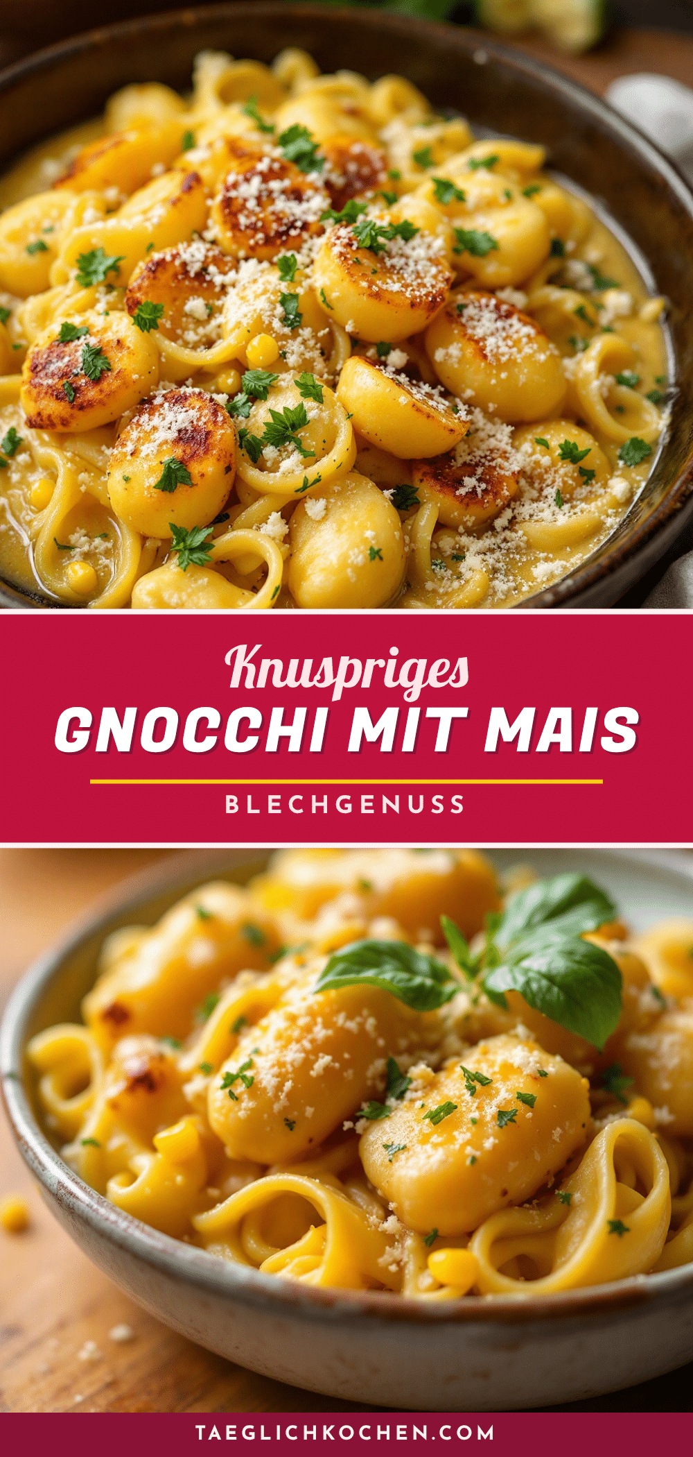 Blechgnocchi mit Mais recipe