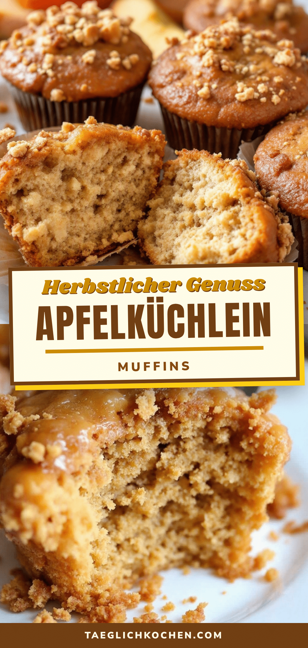Brown Butter Apfelküchlein-Muffins recipe