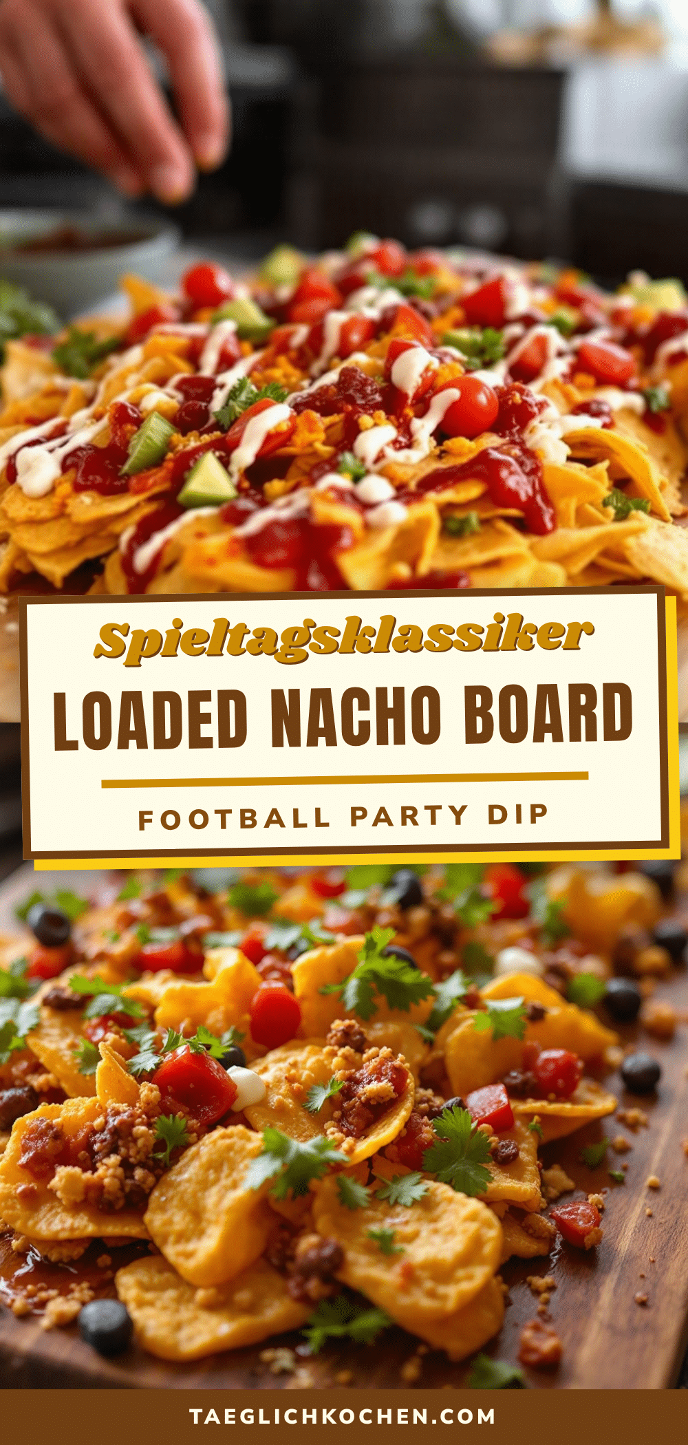Loaded Nacho Football Board recipe