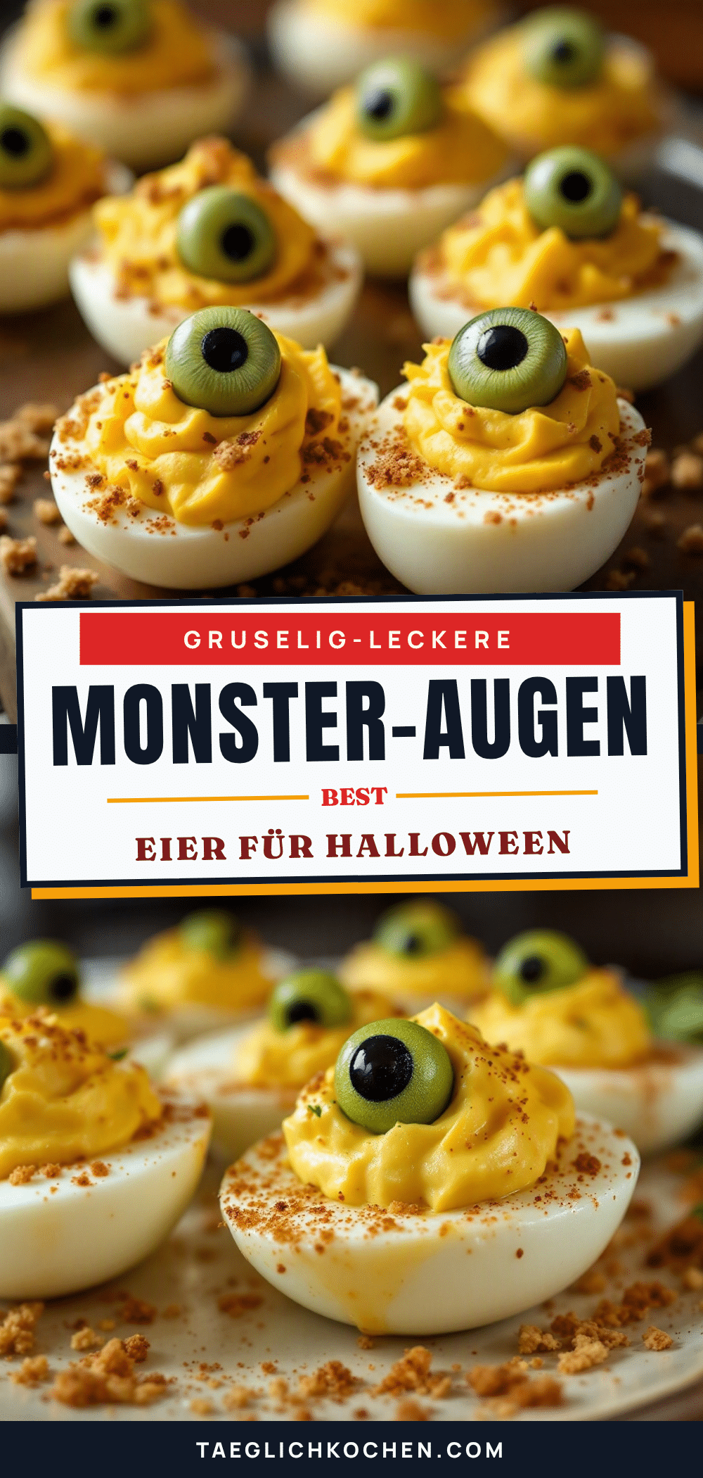 Monster-Augen Eier Rezept Halloween recipe