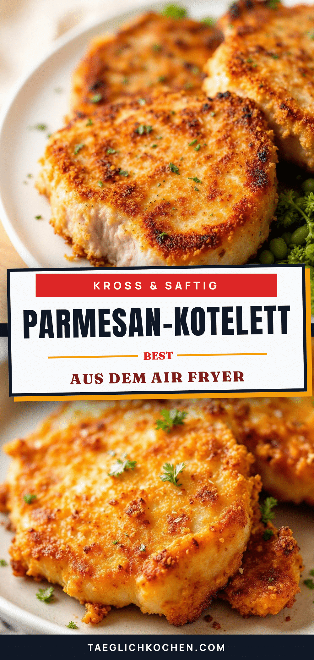 Parmesan-Schweinekoteletts aus dem Airfryer recipe