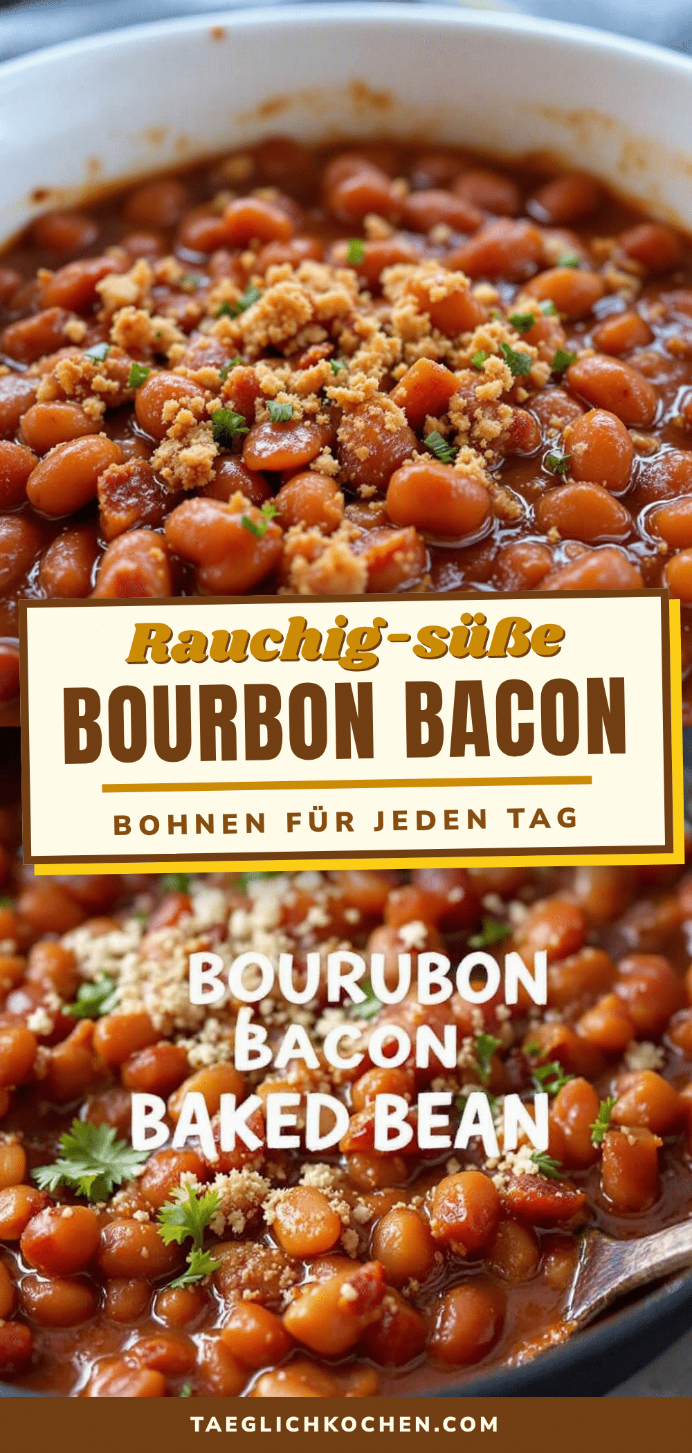 Rauchig-süße Brown Sugar Bourbon Bacon Baked Beans recipe