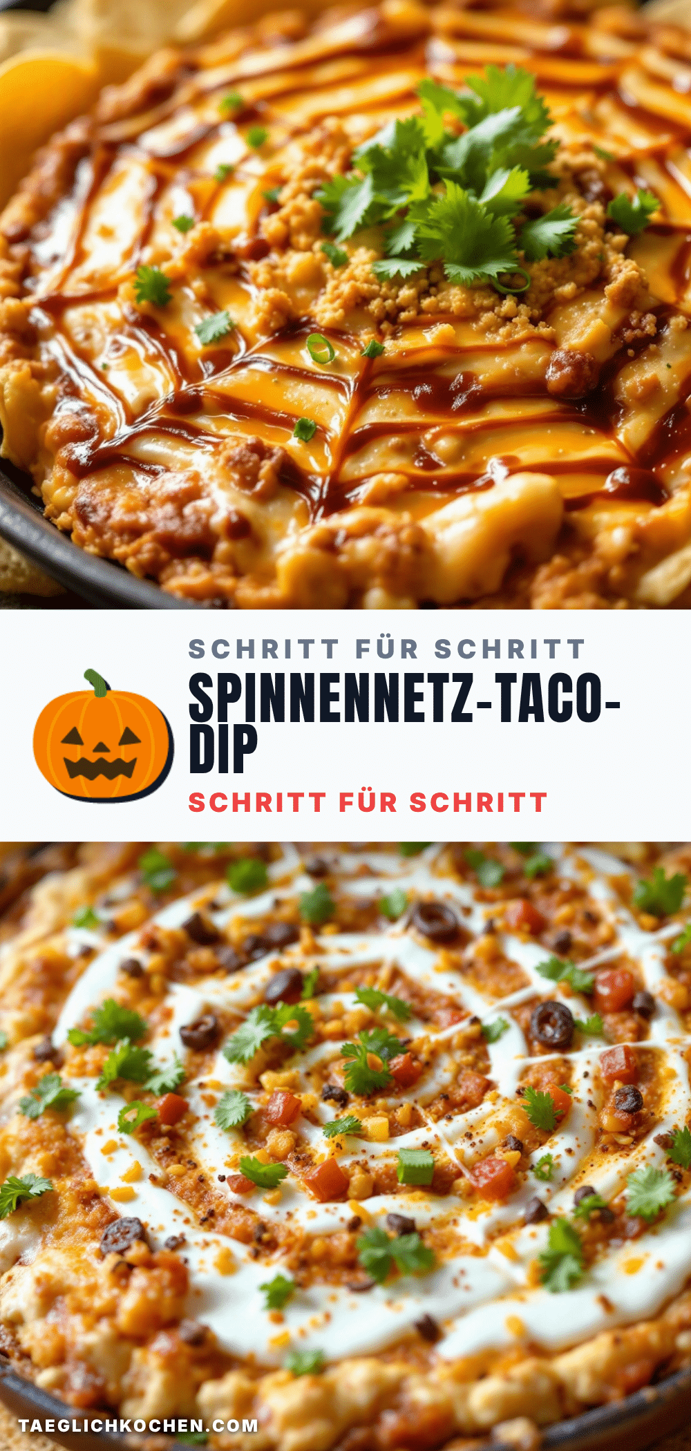 Spinnennetz-Taco-Dip recipe