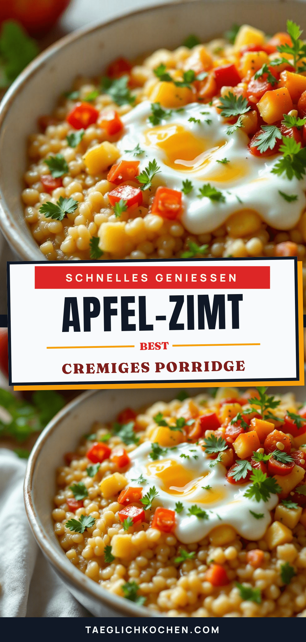 Apfel-Zimt Porridge recipe