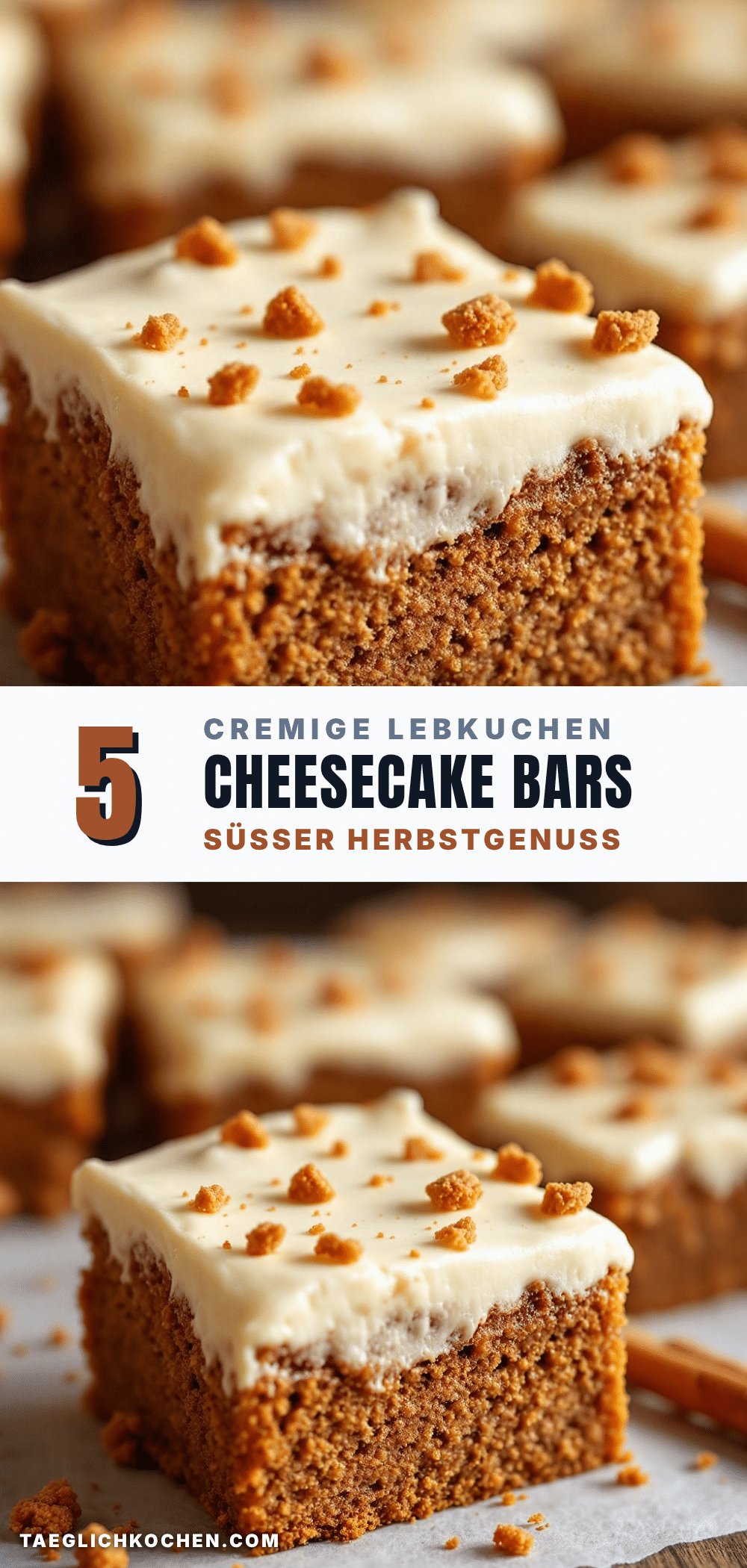 Lebkuchen-Käsekuchen-Riegel recipe