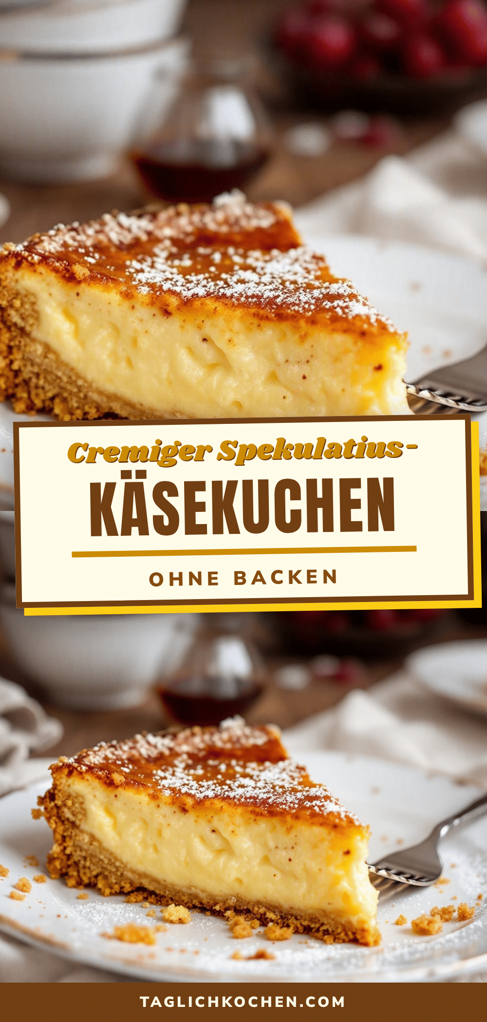 Spekulatius-Käsekuchen ohne Backen recipe